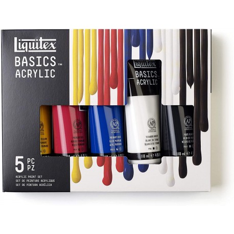 Set Acrylique Basics 5 x 118ml - Liquitex