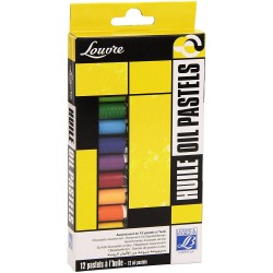 Assortiment de 12 Pastels Huile Louvre - Lefranc Bourgeois