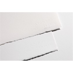 Bloc Aquarelle Grain TORCHON 20 Feuilles Natur Blanc 185G 23 x 31cm , 31 x 23 cm - Arches