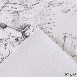 Feuille Dessin 1557® JA® 50x65cm 160g/m², grain léger blanc pur - Canson