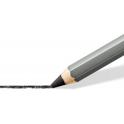 Étui blister avec 3 crayons fusains Lumograph Charcoal assortis et 1 estompe en papier - Staedtler