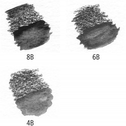 Étui blister avec 3 crayons graphites aquarellables assortis et 1 pinceau - Staedtler