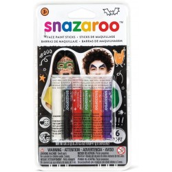 Pack de 6 Sticks de Maquillage Halloween pour Visage - Snazaroo