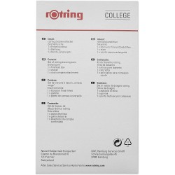 Set Isograph d'art dessin 0,2 / 0,3 / 0,5 mm - Rotring