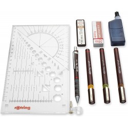Set Isograph d'art dessin 0,2 / 0,3 / 0,5 mm - Rotring