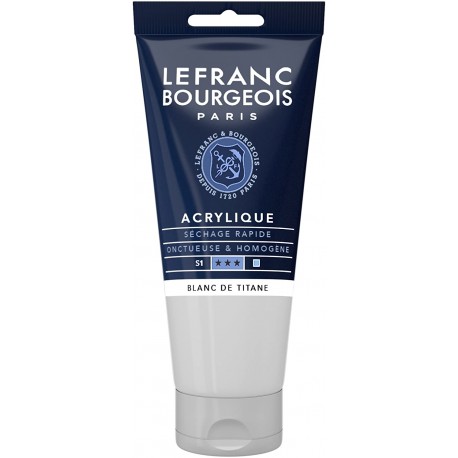 Acrylique Fine Tube 80ml Blanc De Titane 008 - Lefranc Bourgeois