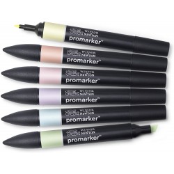 Set de 6 Promarker Tons Pastels - Winsor & Newton
