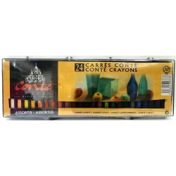 24 Pastels Carrés - Conté à paris