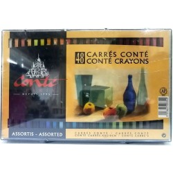 24 Pastels Carrés - Conté à paris