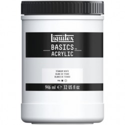 Acrylique Liquitex Basics - 946 ml : Blanc de Titane 432