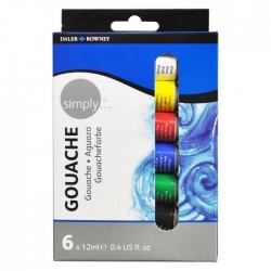 Set de 6 Gouaches 12 ml Simply - Daler Rowney