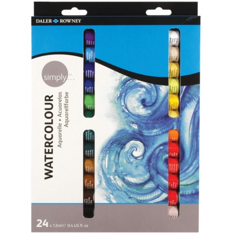 Set de 24 aquarelles de 12 ml Simply - Daler Rowney