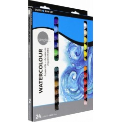 Set de 24 aquarelles de 12 ml Simply - Daler Rowney