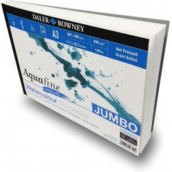 Bloc Papier Aquarelle Lisse A4 300 g 50F Aquafine - Daler Rowney