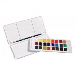 Boite Aquarelle 12 Demi-Godets Aquafine Travel Set - Daler Rowney