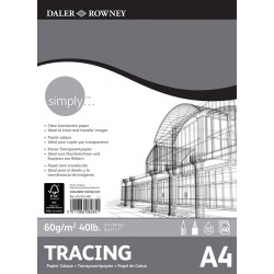 Bloc Calque A3 60 g 40F Simply - Daler Rowney