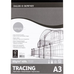 Bloc Calque A3 60 g 40F Simply - Daler Rowney