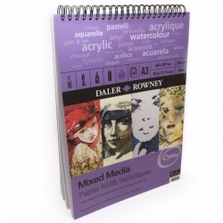 Bloc Papier Mixed Media  A4 250 g 30 F  Optima  - Daler-Rowney