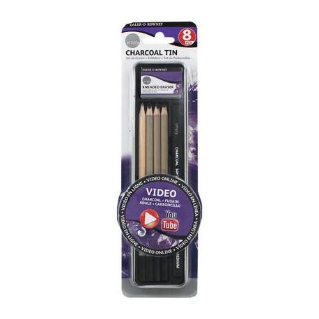 Set de Fusain 8 Pcs Simply - Daler Rowney