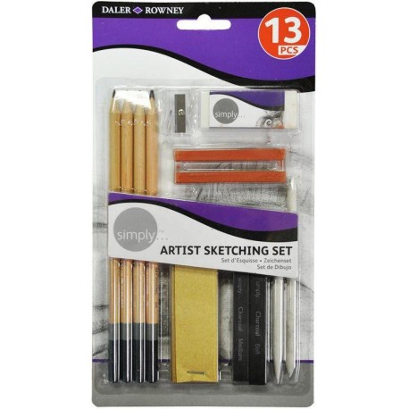 Set d'esquisse pour Artiste 13 Pcs Simply - Daler Rowney