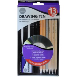 Set de Dessin 12 Pcs Boite en Métal Simply - Daler Rowney