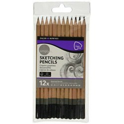 Etui de 12 Crayons Graphites Simply - Daler Rowney