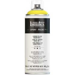 Jaune de cadmium, teinte moyenne 5 - Aérosol Liquitex 400 ml