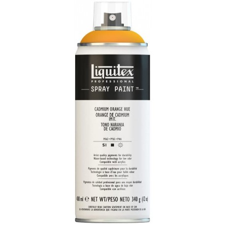 Teinte orange cadmium 5- Aérosol Liquitex 400 ml
