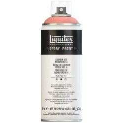 Rouge cadmium clair teinte 6 - Aérosol Liquitex 400 ml