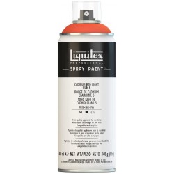 Rouge de cadmium, teinte moyenne 6 - Aérosol Liquitex 400 ml