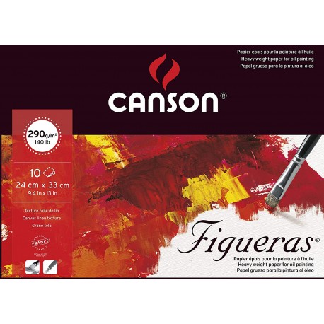 Bloc Figueras 290g/m² - 10 F - 24x33 cm - Canson