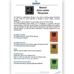 Album de Croquis XL 90 g/m² - A5   21x14.8 cm - 60 F - Canson