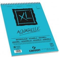 ALBUM PAPIER AQUARELLE XL 300G/M² 30 FEUILLES - CANSON-A4
