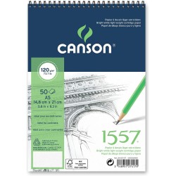 Album de dessin 1557 Spirale 29.7x21cm 120 g/m²  50F - A4 - Canson