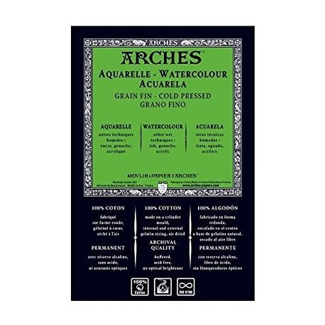 Feuille Aquarelle 76 x 56 cm  300 g/m² - Arche