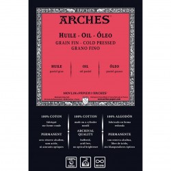 Papier huile - feuille 100% coton - 300g/m² - 56x76cm - Arches