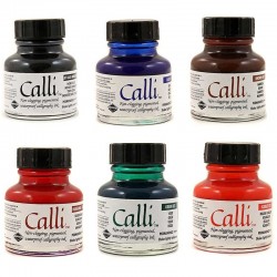 Set de 6 Encre Calligraphie 29,5 ml Calli - Daler-Rowney