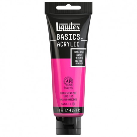 Acrylique Liquitex Basics - 118ml : Rouge Fluorescent 983