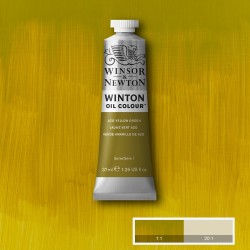 Peinture à l'huile Wintor 37ml Vert jaune phtalo 403 - Winsor & Newton
