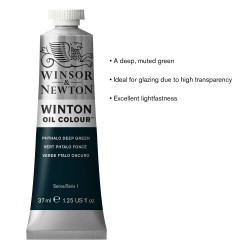 Peinture à l'huile Wintor 37ml Vert jaune azo 280 - Winsor & Newton