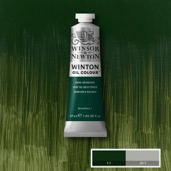 Peinture à l'huile Wintor 37ml Phtalo vert foncé 048 - Winsor & Newton