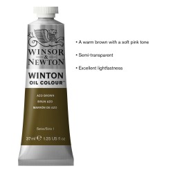 Peinture à l'huile Wintor 37ml Vert de gris foncé 405 - Winsor & Newton