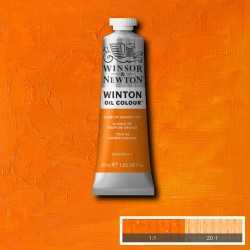 Peinture à l'huile Winton 37ml Teinte foncée jaune de cadmium 115 - Winsor & Newton