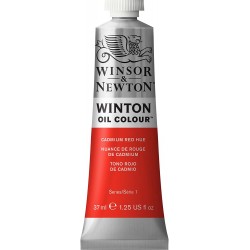 Peinture à l'huile Winton 37ml Rouge de cadmium moyen 099 - Winsor & Newton