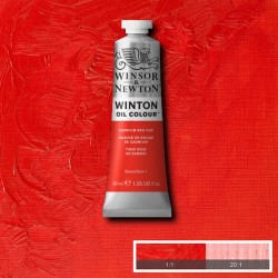 Peinture à l'huile Winton 37ml Rouge de cadmium moyen 099 - Winsor & Newton