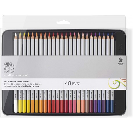 Studio Collection 48 crayons de couleur - Winsor & Newton