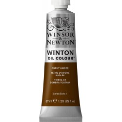 Peinture à l'huile Winton 37ml Terre de Sienne brûlée 074 - Winsor & Newton