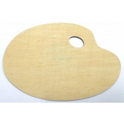 Palette en Bois Ovale 33 x 24 cm - Mab