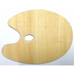 Palette en Bois Ovale 29 x 19 cm - Mab