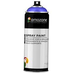 Peinture Acrylique Aérosol 400 ml Bleu Paillette 46 - Amazone